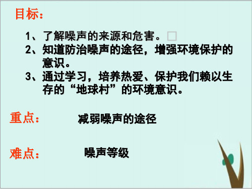 《噪声的危害和控制》人教版初中物理精美课件1