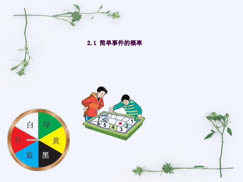 2.1 简单事件的概率--ppt课件