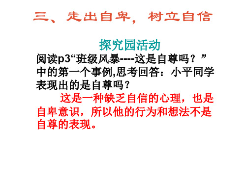 三、走出自卑,树立自信-PPT精选文档