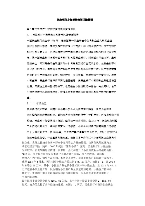 民生银行小微贷款信用风险管理