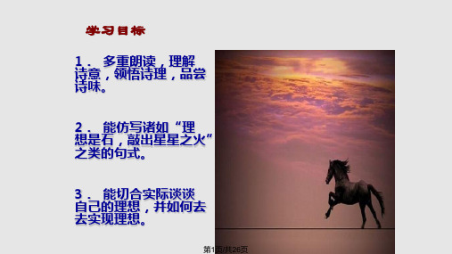 初一语文七年级语文理想PPT课件