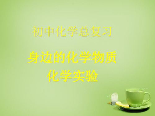 (完整版)初中化学身边的化学物质总复习