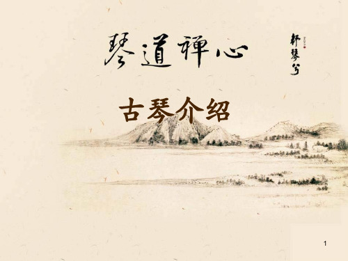 古琴介绍ppt课件