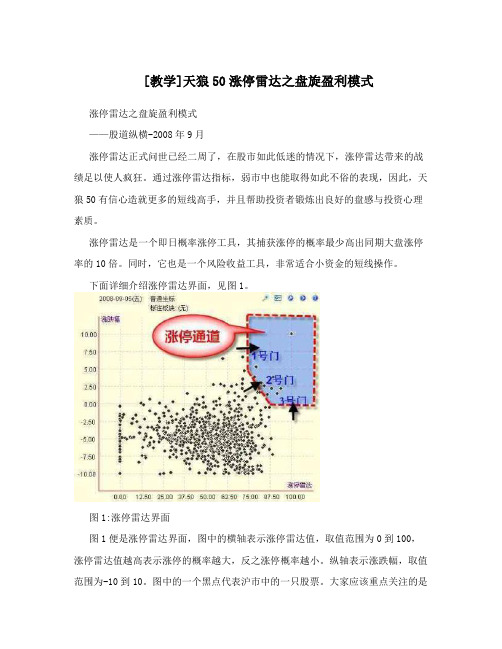 [教学]天狼50涨停雷达之盘旋盈利模式