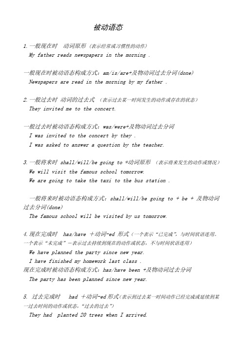 Passive_Voice动词时态讲解1
