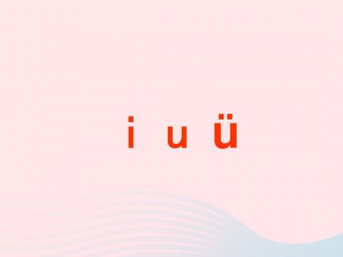 2019-2020年新人教版一年级语文上册汉语拼音2iuüyw课件