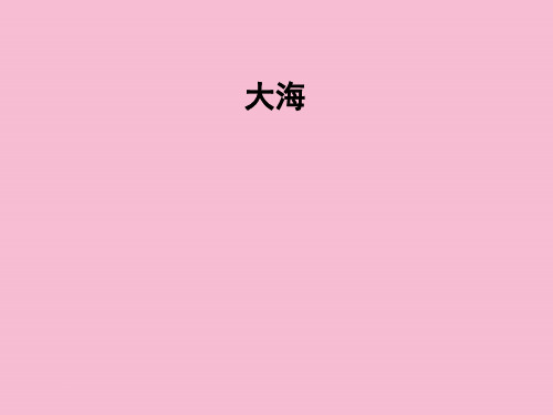 二年级下册音乐-第9课 大海 小提琴独奏曲《大海》｜花城版 ppt课件