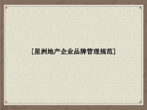 企业品牌管理规范
