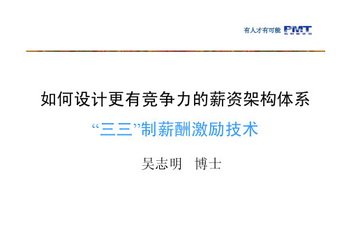 三三制薪资教材激励技术(学员版)1