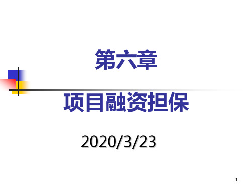 第06章-项目融资担保PPT课件