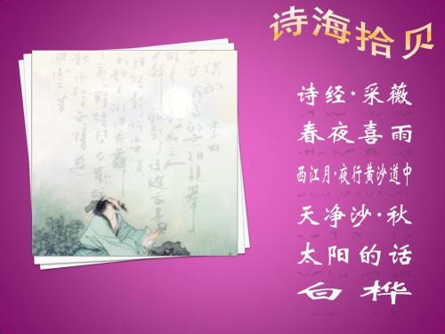 诗海拾贝