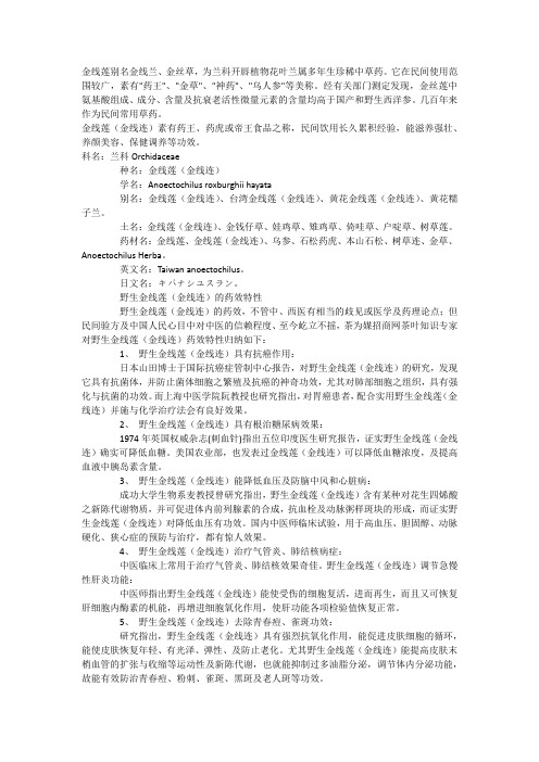 金线莲