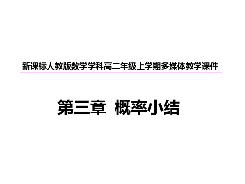 高二数学概率复习(教学课件201908)
