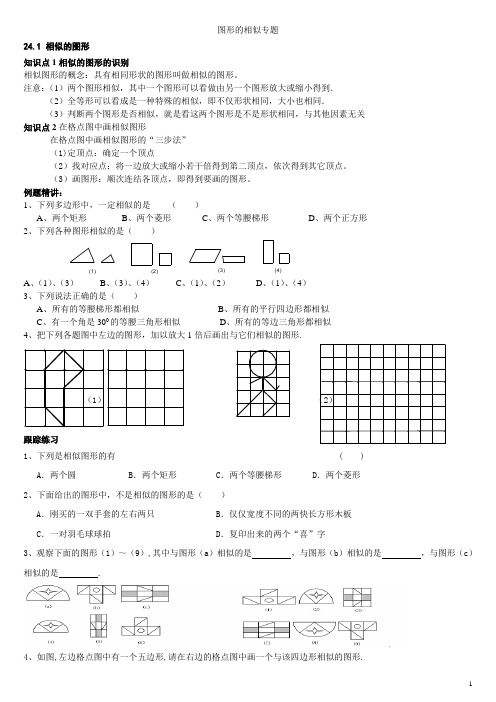 华师大图形图形的相似专题