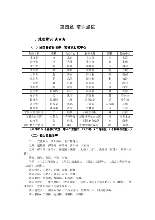 类比推理-历史文学地理常识