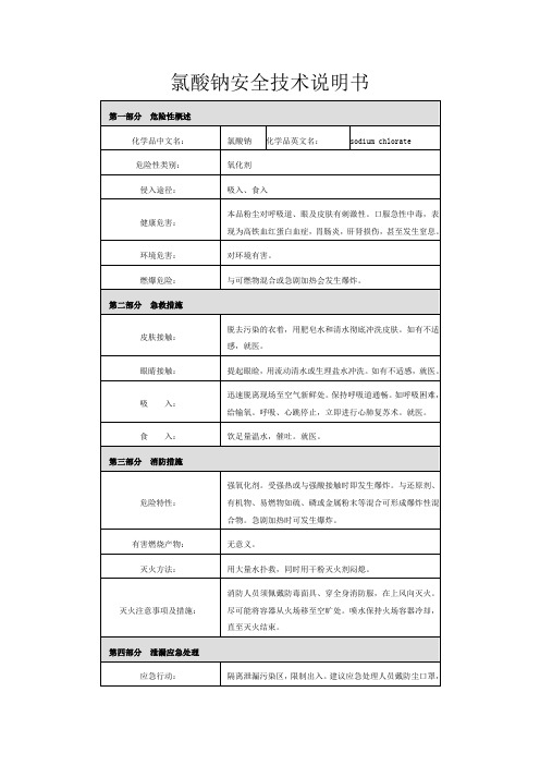 氯酸钠
