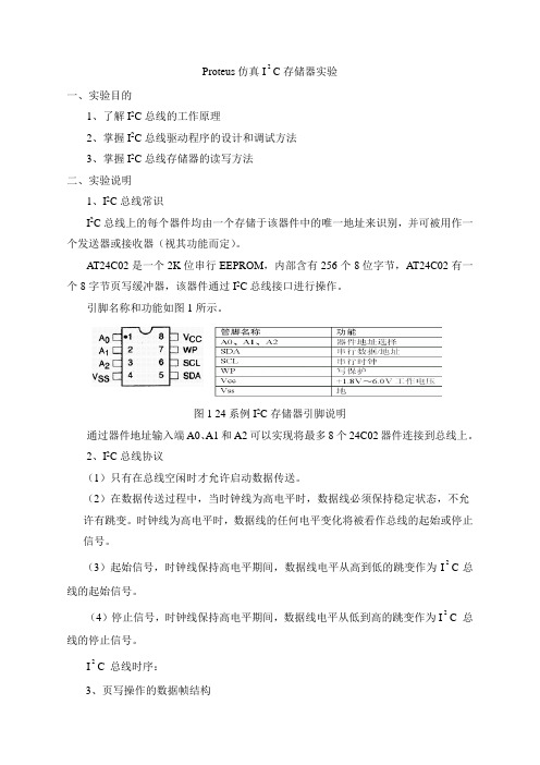 Proteus仿真I2C存储器实验