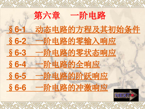 一阶电路课件PPT