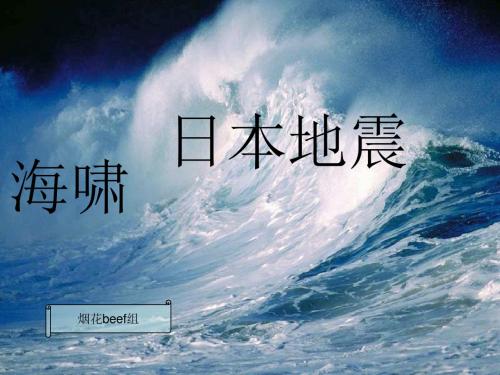 思政课：日本地震海啸