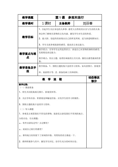 五上电1参观和旅行