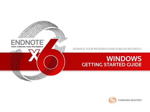 EndNote X6  官方教程enguide-full