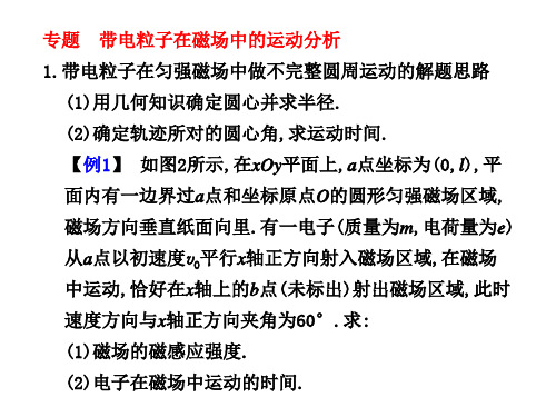 带电粒子在磁场中的运动分析