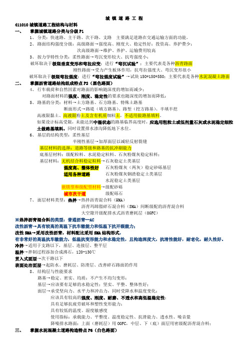 2014年一级建造师市政实务通关必备