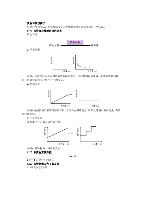 资金习性预测法
