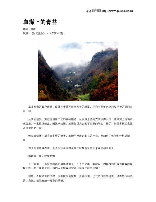 血煤上的青苔