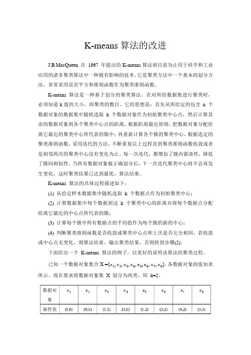 K-means算法的改进