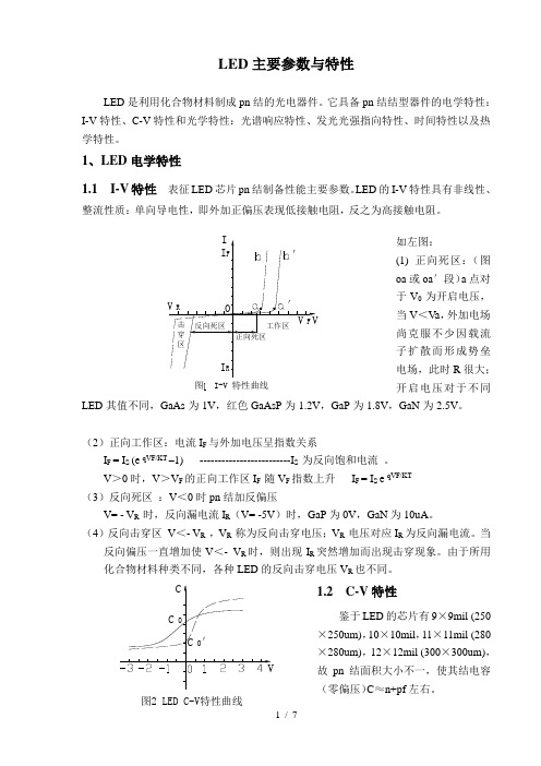LED主要特性参数