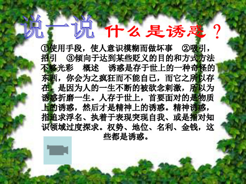 第八课第一课时身边的诱惑共47页