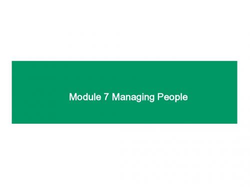 BEC3-U7 Managing People