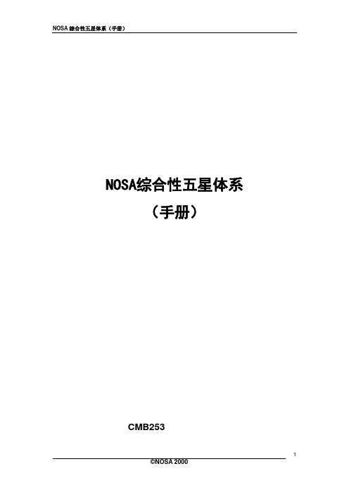 NOSA综合性五星体系手册(doc 72页)