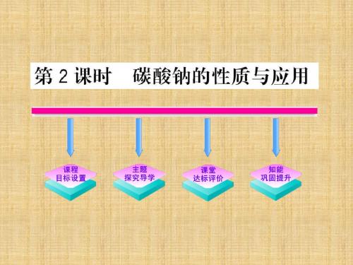 碳酸钠的性质与应用学习课件PPT