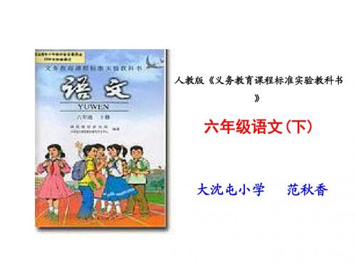 人教版六年级语文下册说教材