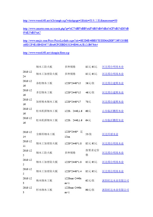 木板材料