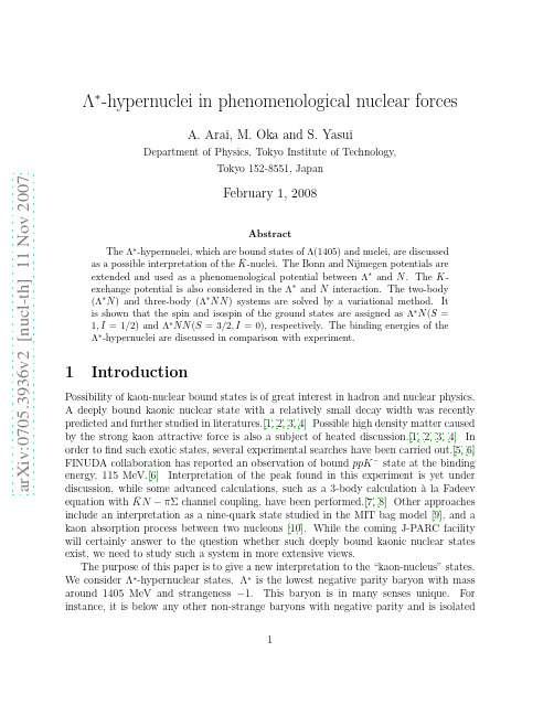 Lambda^{ast}-hypernuclei in phenomenological nuclear forces