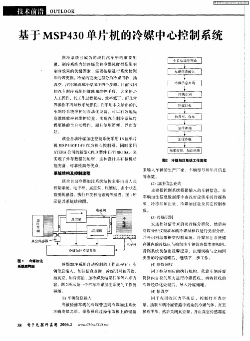 基于MSP430单片机的冷媒中心控制系统