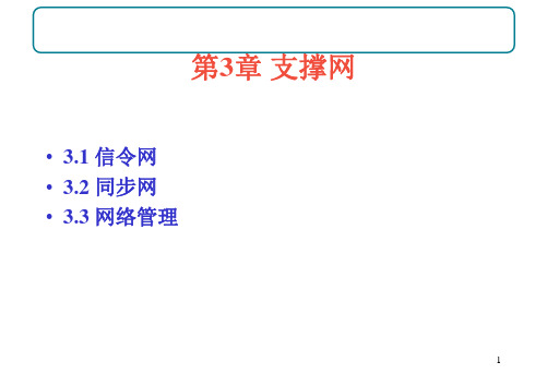 通信信息网络 第3章 支撑网1(信令网)