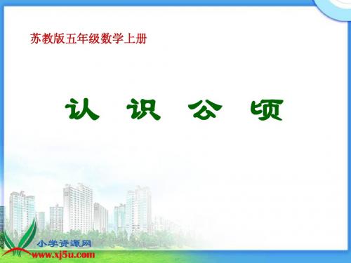 苏教版五年级上册《认识公顷》课件