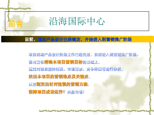 大连沿海国际中心营销策划投标书40