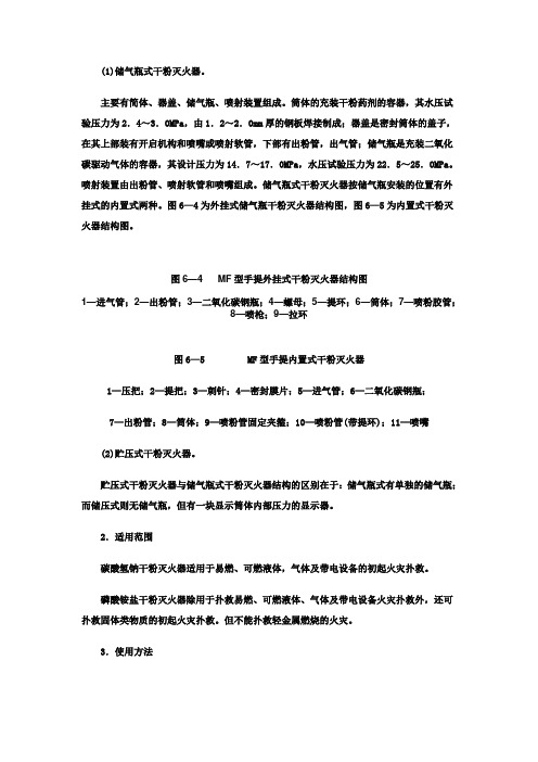灭火器结构示意图