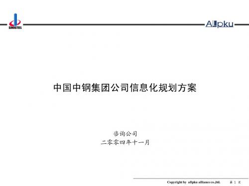 集团信息化规划方案