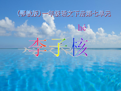 鄂教版李子核PPT教学课件