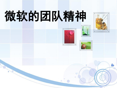 微软的团队精神