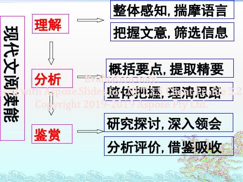 高考语文专题复习课件现代文阅读常见题型及答题模式共30页文档