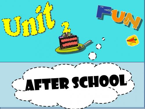 4B_unit2课件 After school
