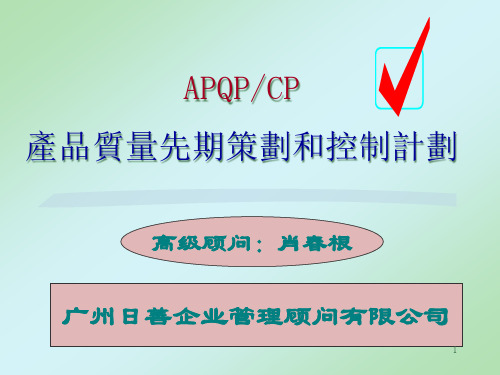 TS16949APQP培训教材(PPT 91页)