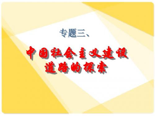 社会主义建设在探索中曲折发展[人民版][课件2]1